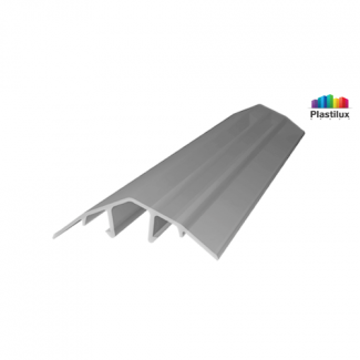 Профиль для поликарбоната ROYALPLAST HCP-U крышка серебро 4-10мм 6000мм